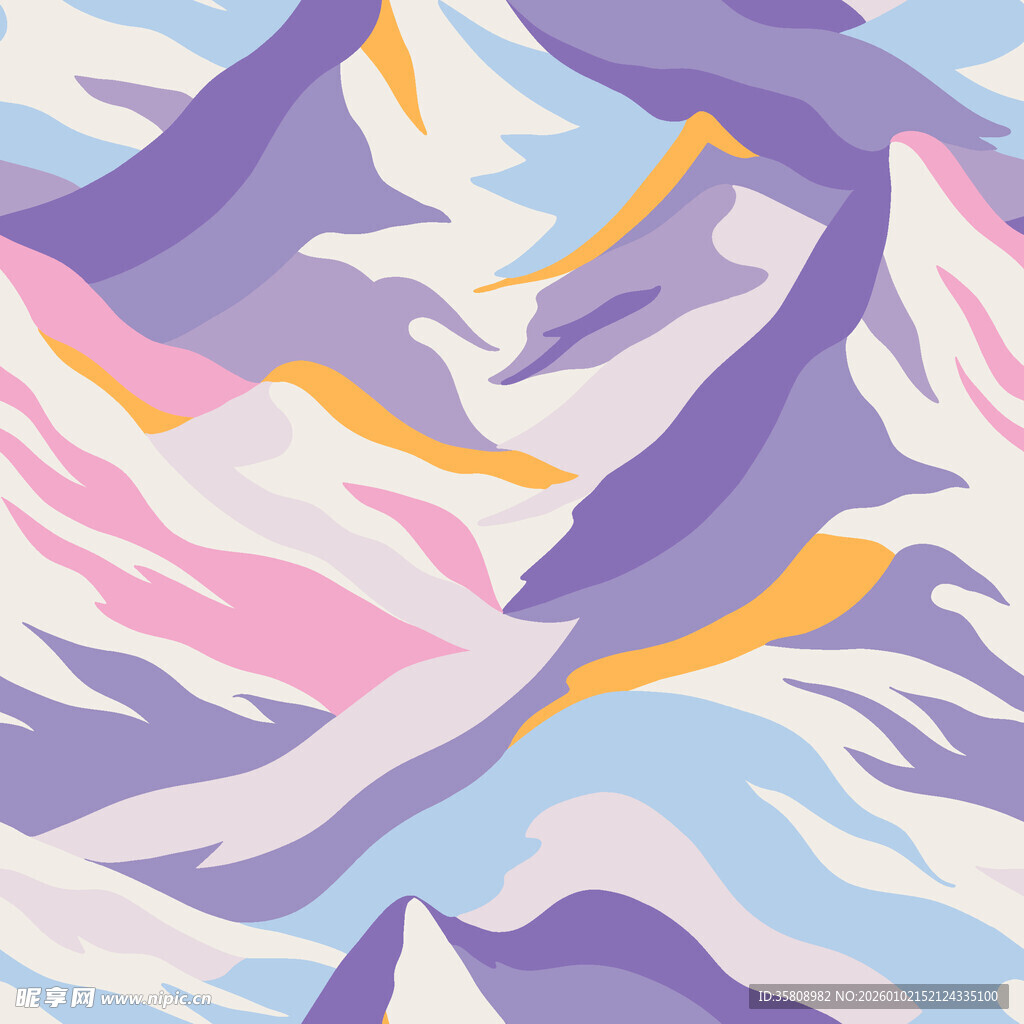 抽象多彩山峦图案背景