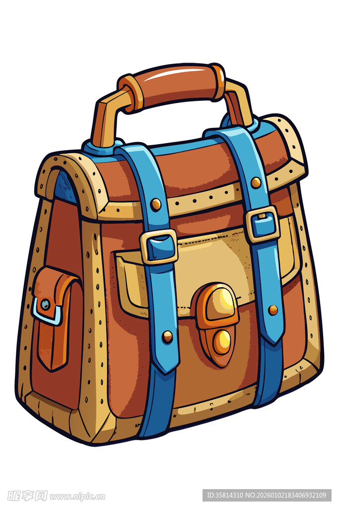 复古风格旅行手提包