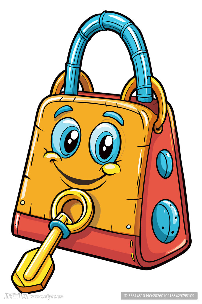 可爱卡通手提包形象