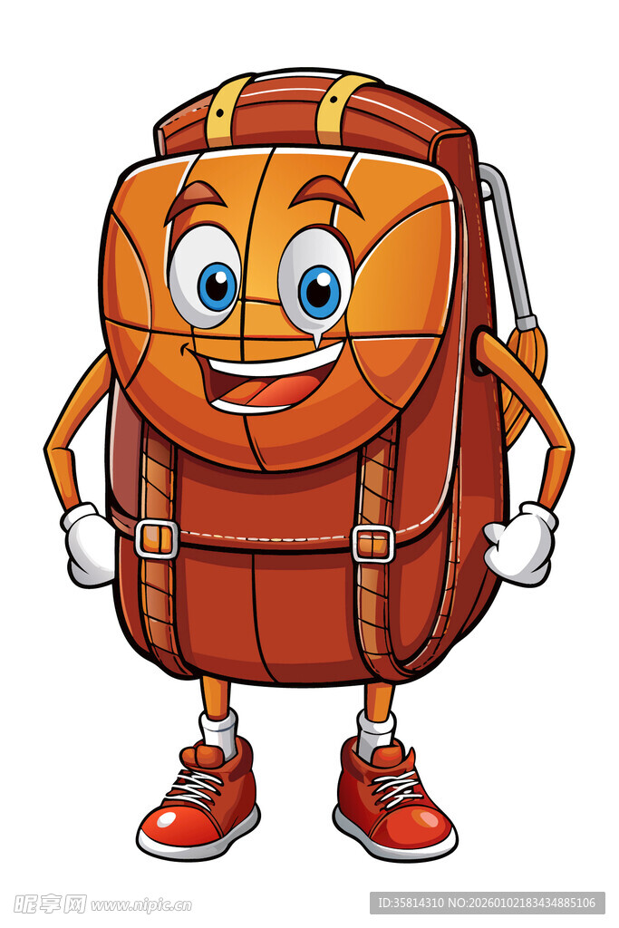 篮球背包卡通形象