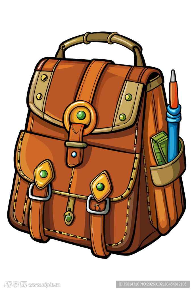 复古风皮质双肩背包