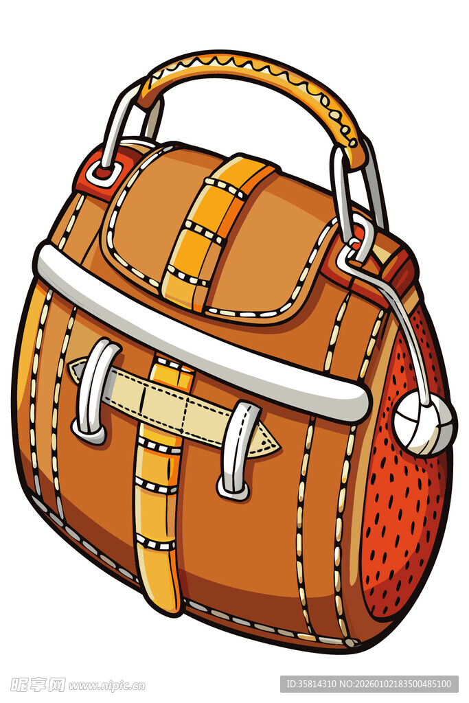 复古风格皮质手提包