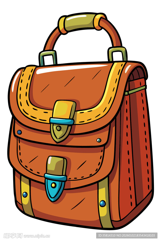 复古风皮质手提书包