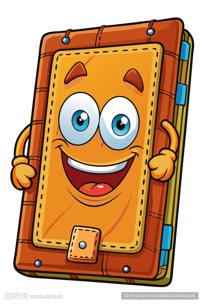 可爱笑脸卡通笔记本