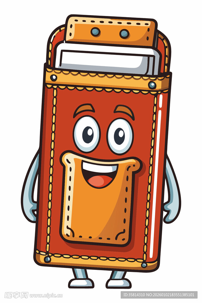 可爱卡通书本形象