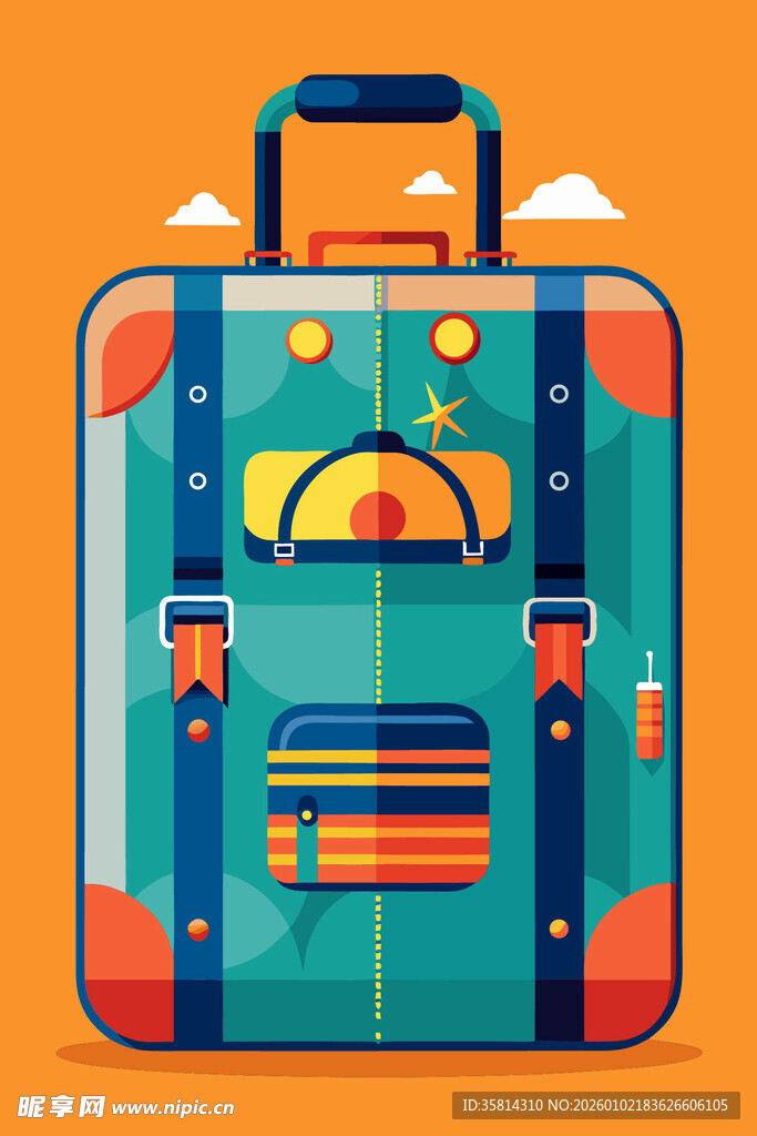 多彩旅行箱开启美好旅程