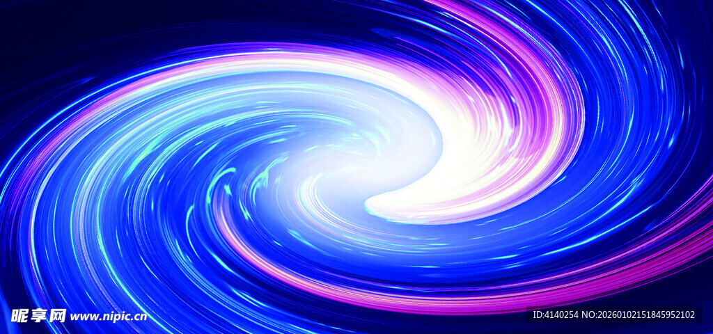 炫彩蓝色旋涡背景图案