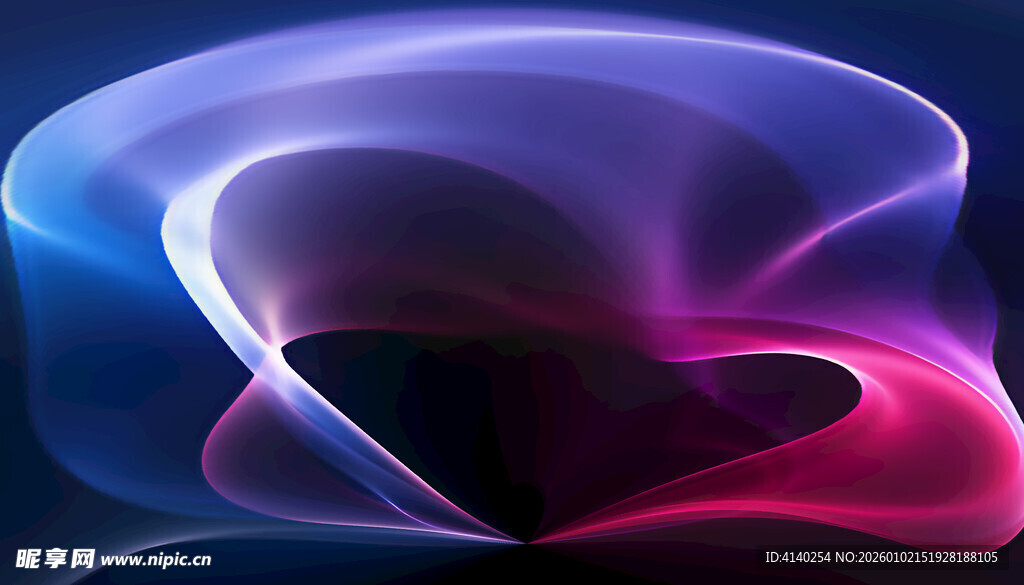 梦幻炫彩流动光影图案