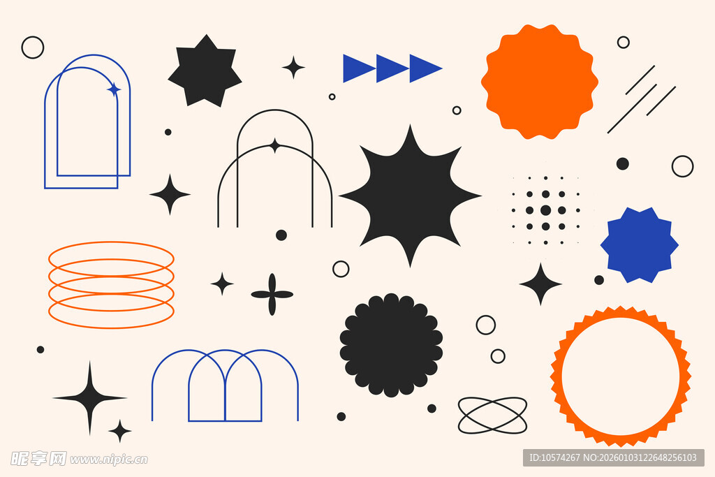 几何抽象图形元素集合