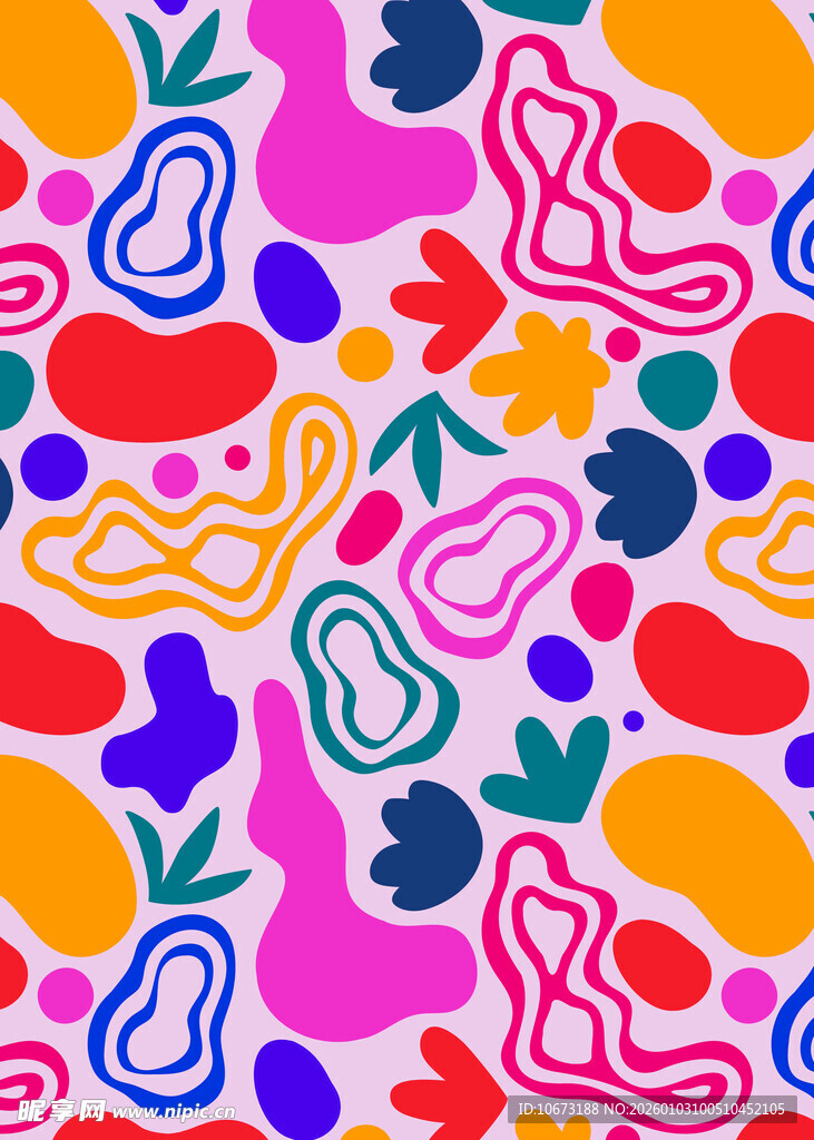 多彩抽象几何图案背景