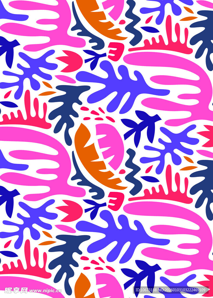 多彩植物花卉图案纹理