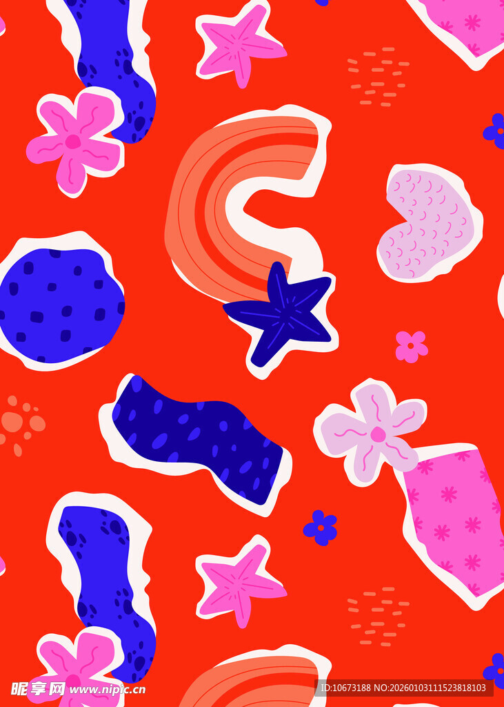 多彩几何图案背景