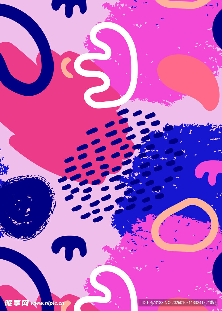 抽象多彩涂鸦图案背景