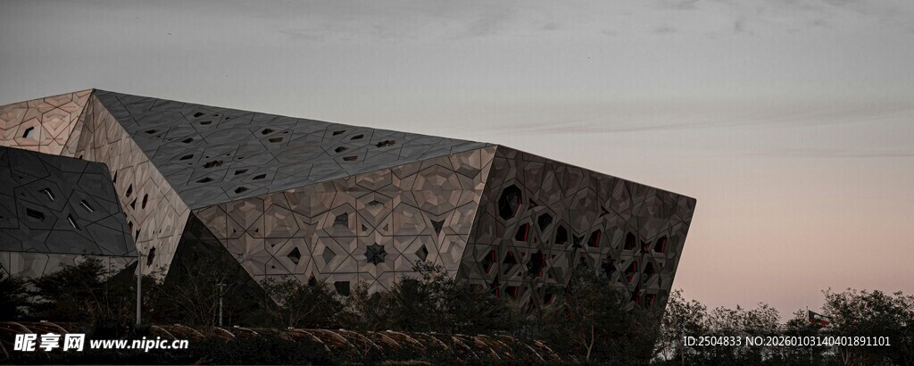 独特外观的现代建筑