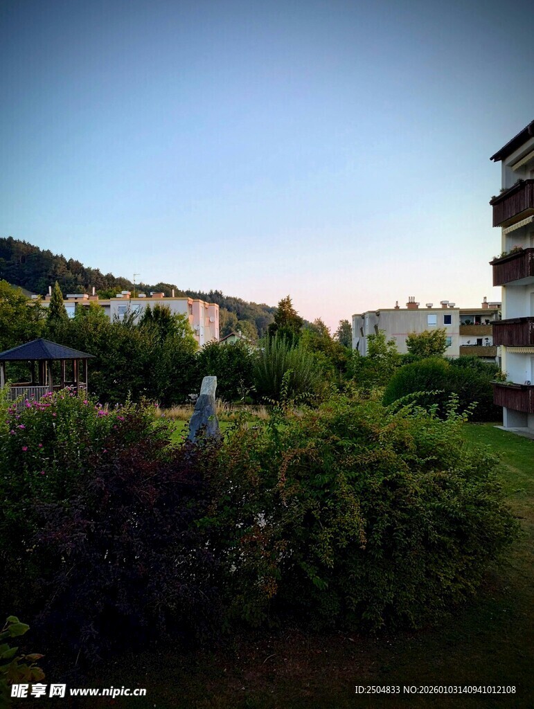 城市绿植与建筑景观