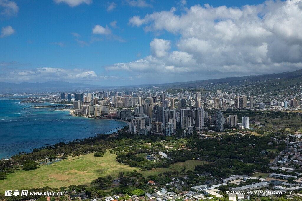 夏威夷美丽海滨风光