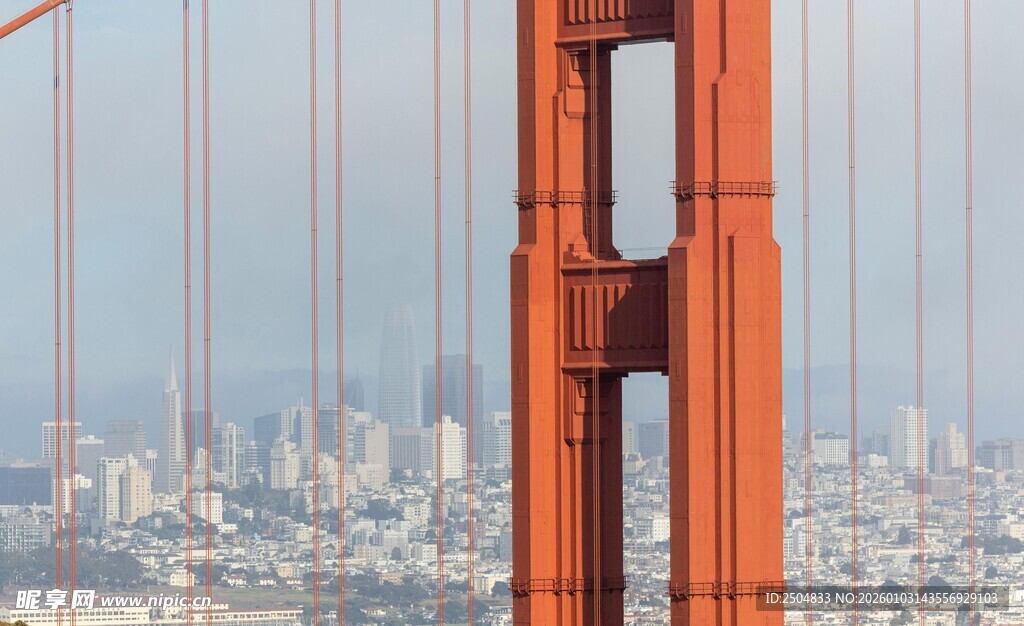 金门大桥与城市远景