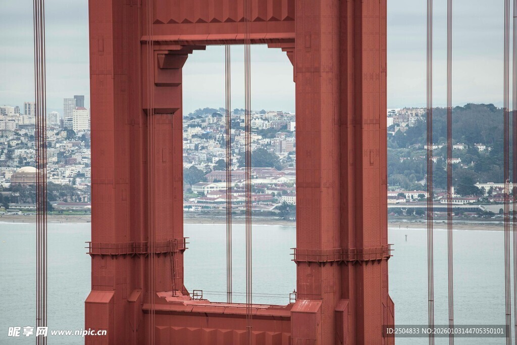 金门大桥局部景观