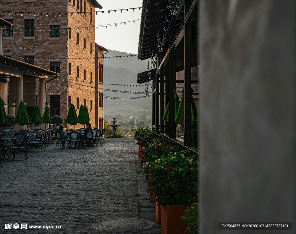 古巷风光 静谧街道景致