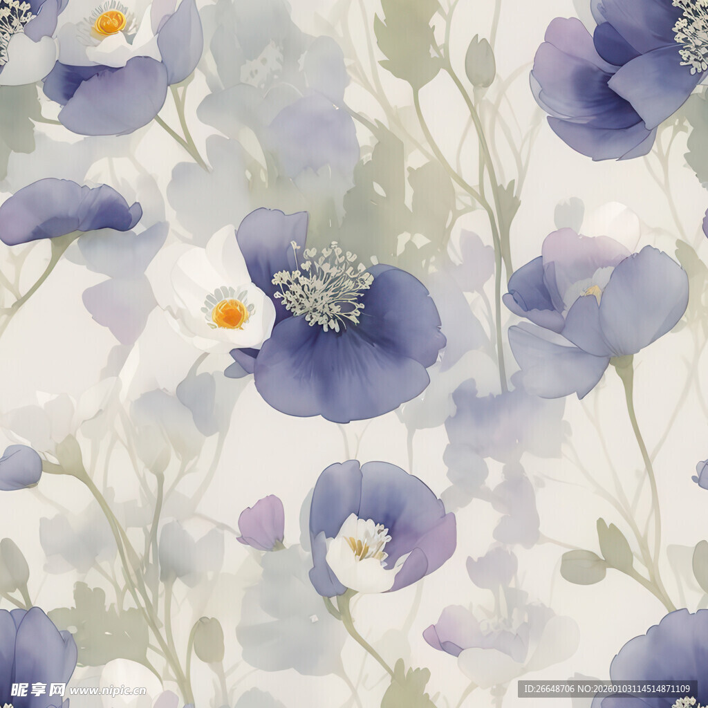 小碎花 水彩花 大花 大牌 