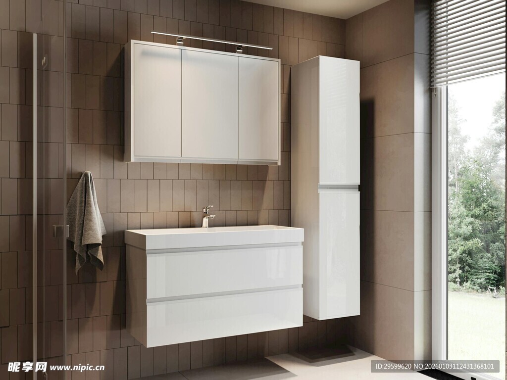 现代简约风格浴室柜设计