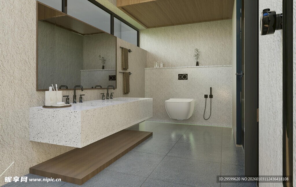 现代简约风格的浴室空间