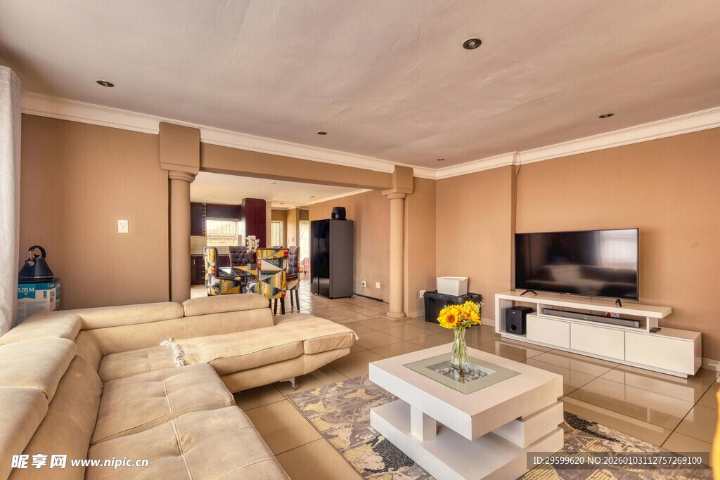 现代豪华客厅室内场景