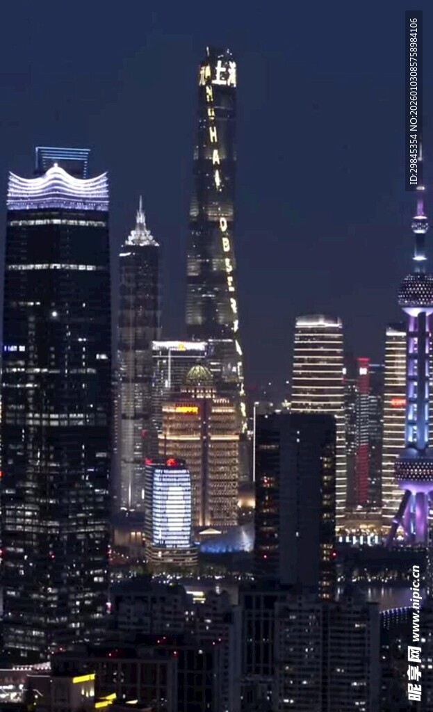 繁华都市夜景璀璨