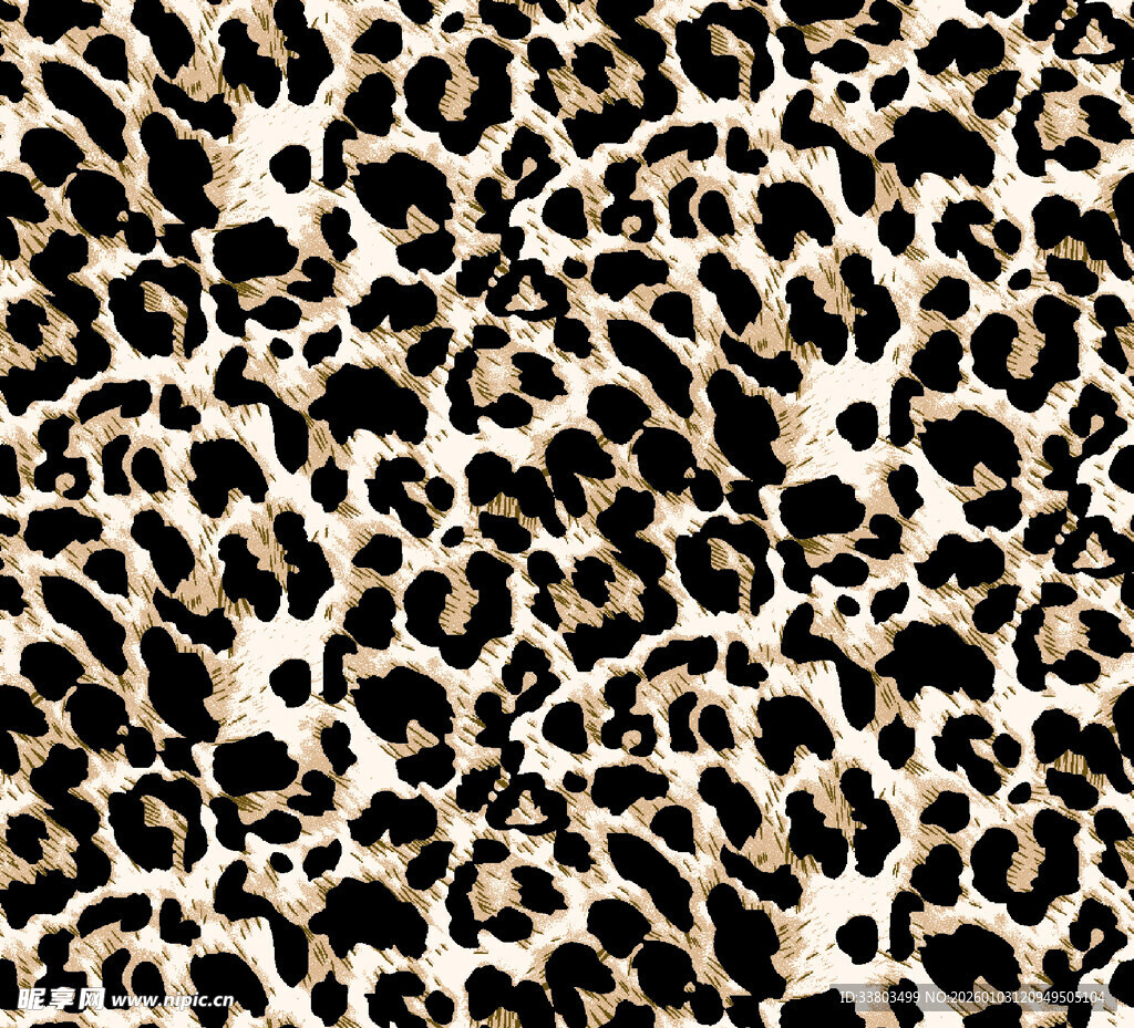 豹纹图案纹理背景