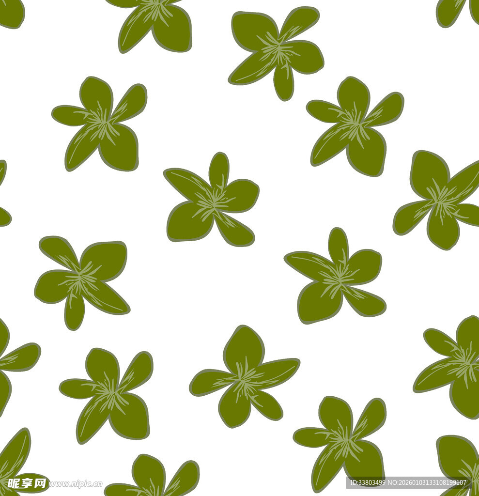 绿色四叶草图案背景