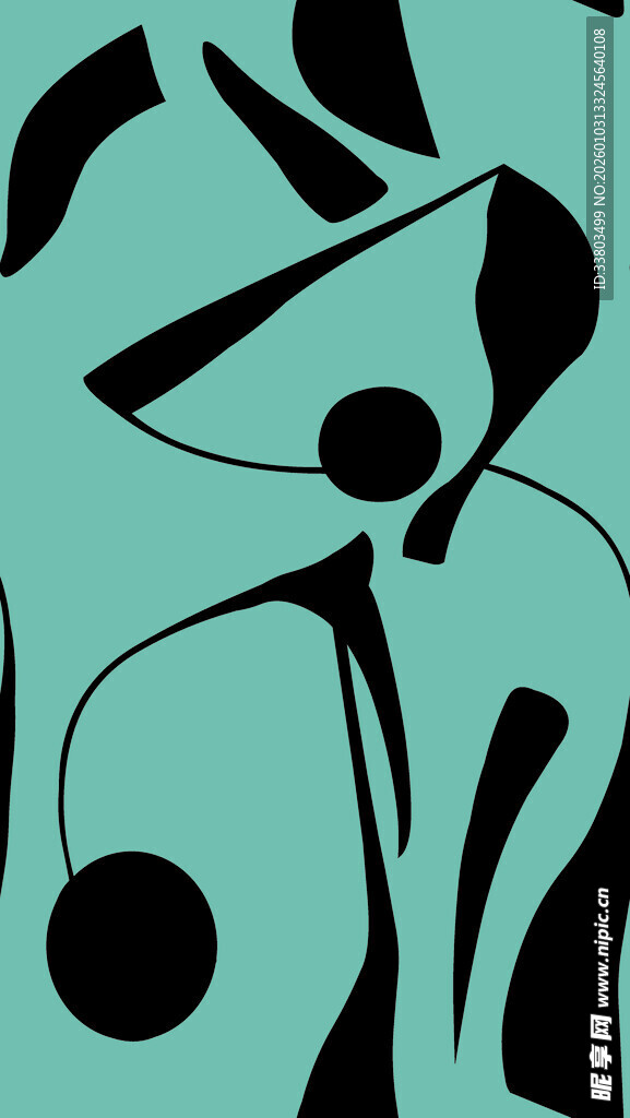 抽象几何图案艺术插画