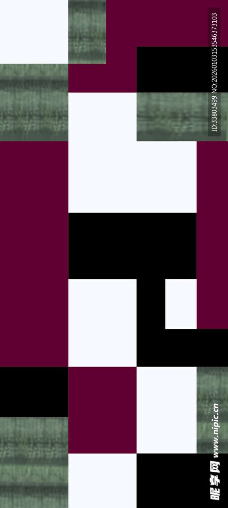 抽象几何色块图案