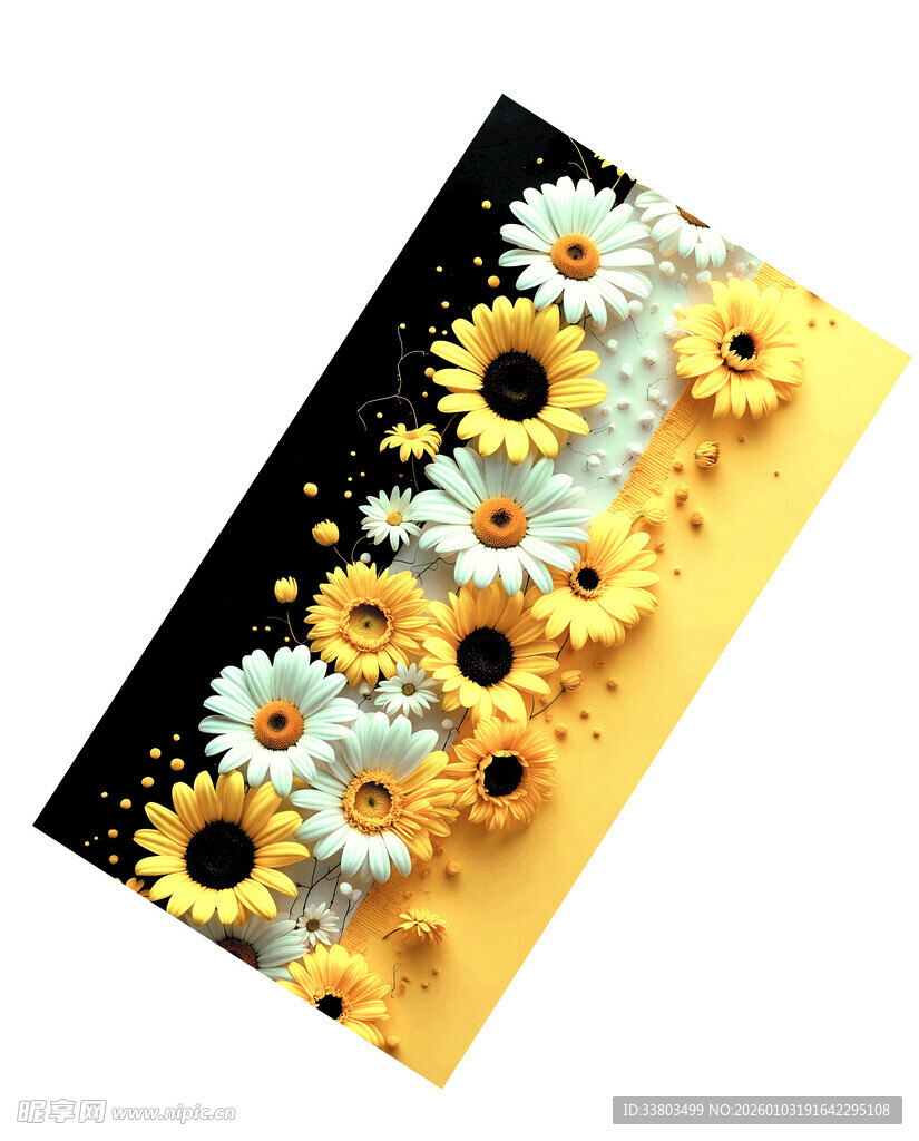 立体向日葵装饰艺术卡片