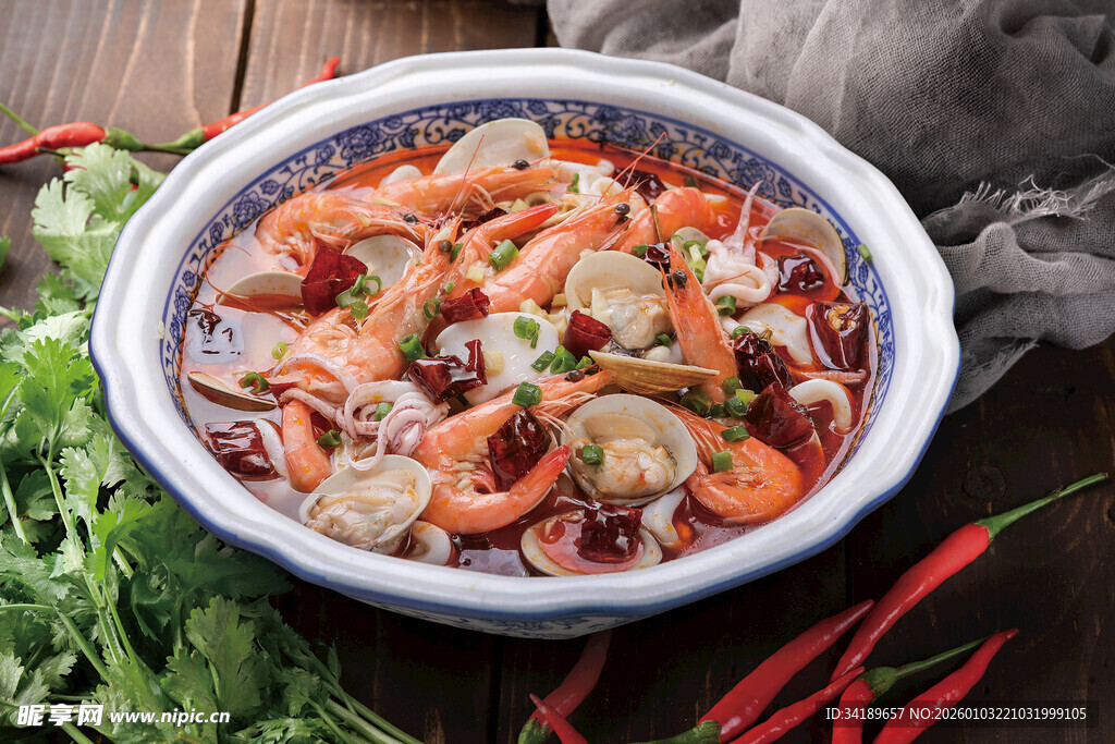 香辣小海鲜 花甲虾