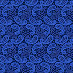 蓝色佩斯利花纹图案