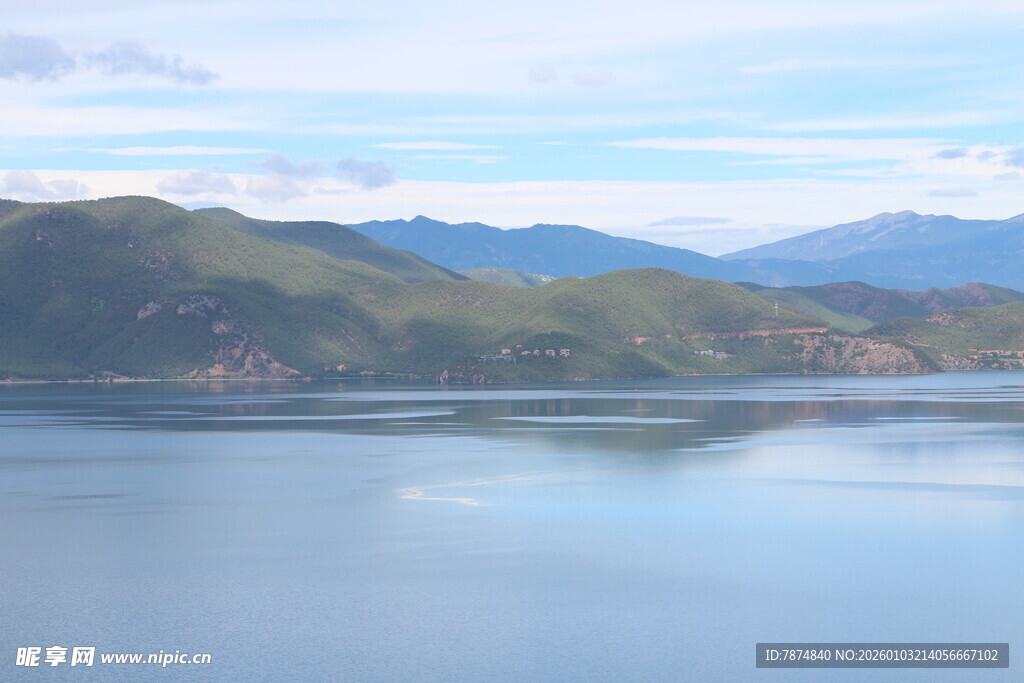 宁静山水湖景自然风光