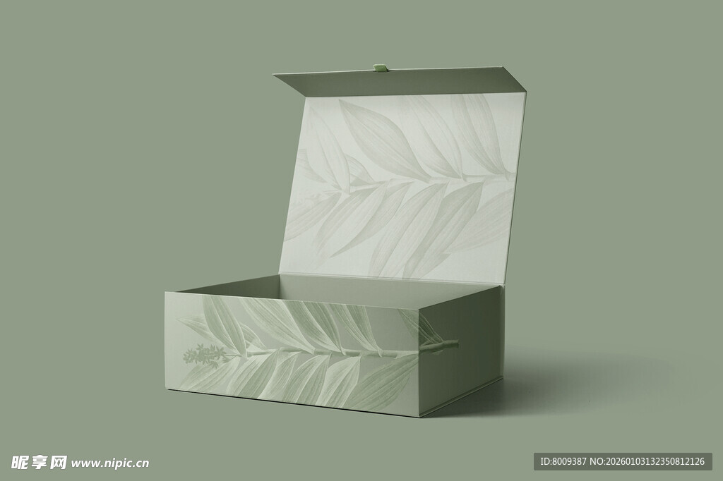 大理石纹理翻盖礼盒展示