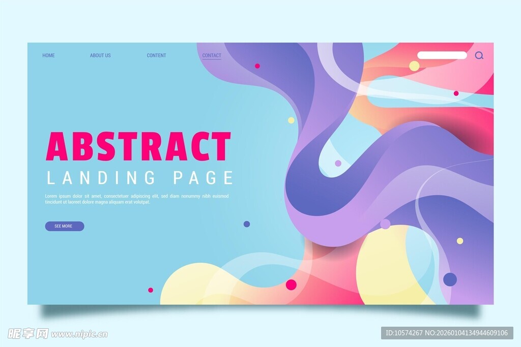 抽象渐变流体艺术背景图