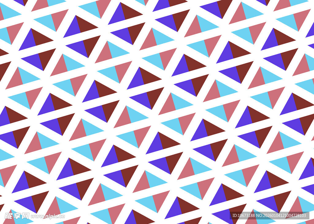 几何三角彩色图案背景