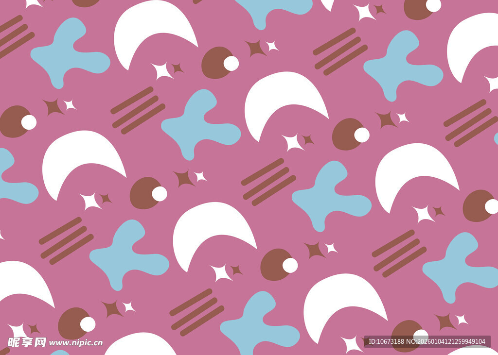 梦幻星月飞机图案背景