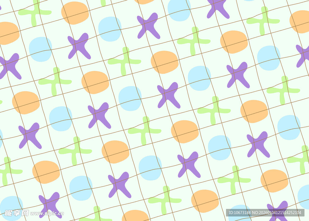 多彩卡通图案背景
