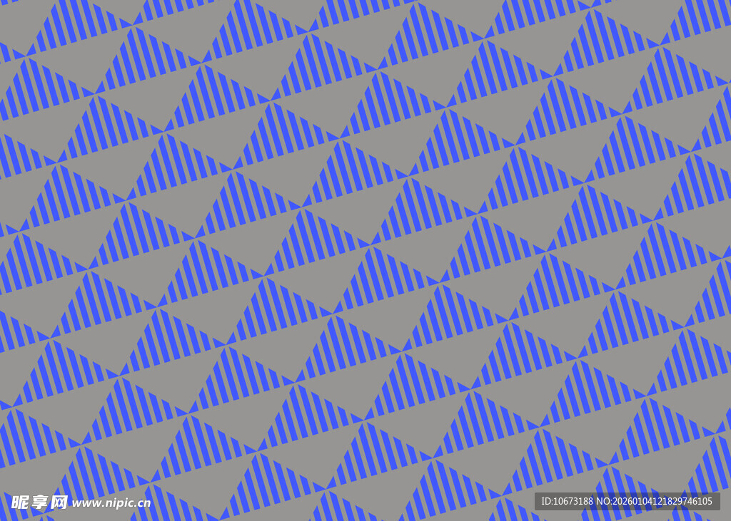 蓝黄几何三角图案背景