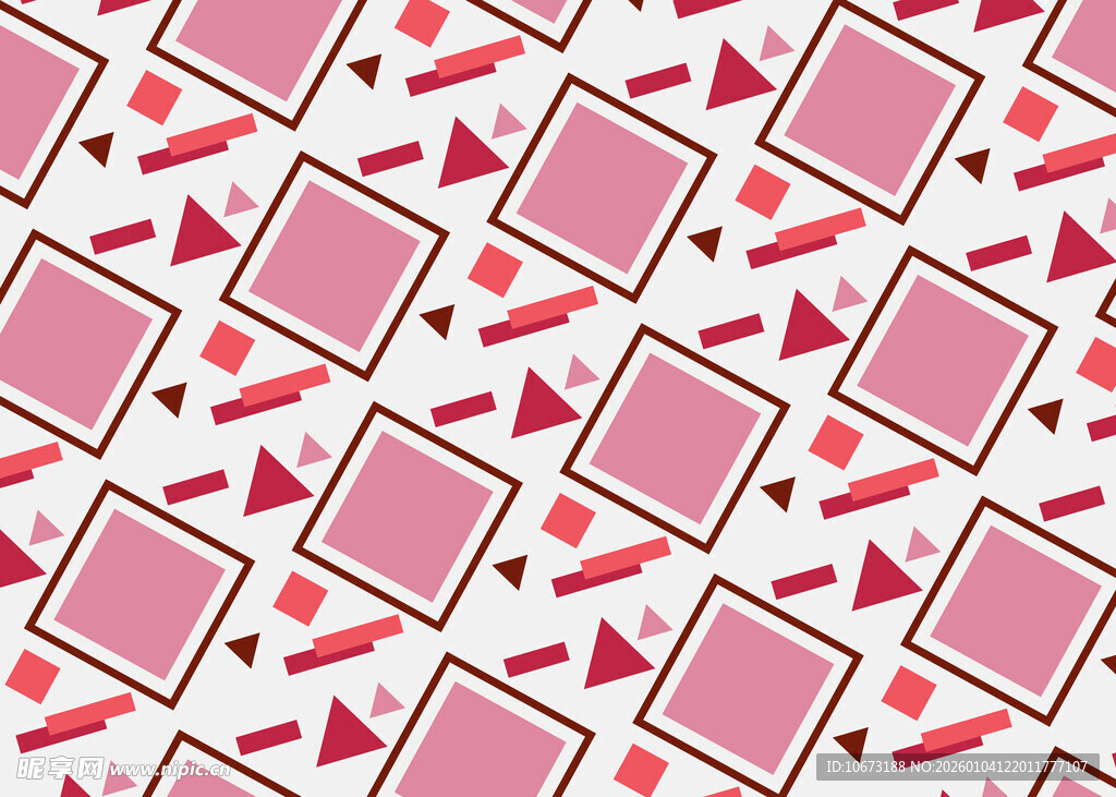 粉色几何图案背景纹理