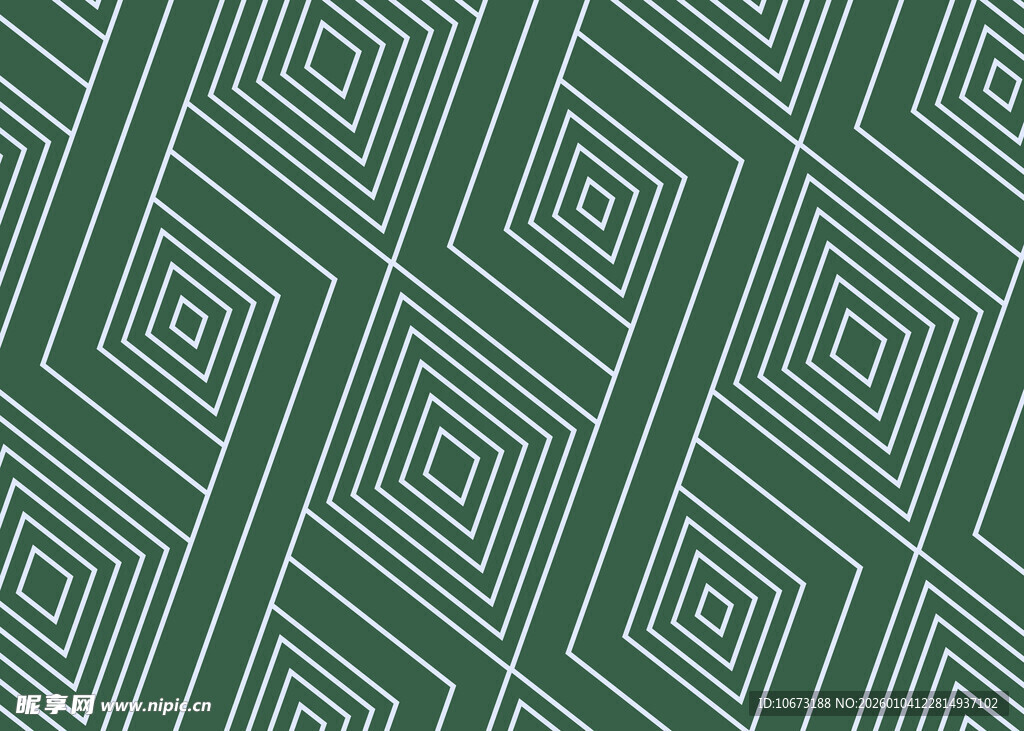 绿色几何图案无缝背景
