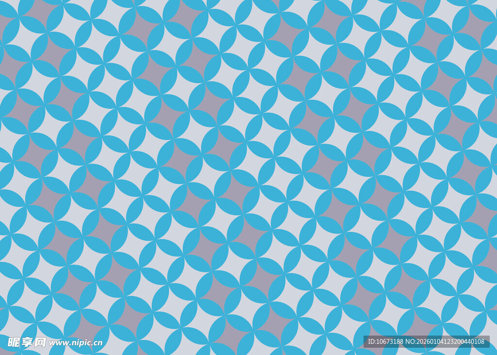 蓝色几何图案无缝背景