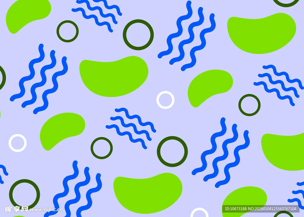 蓝绿几何图案无缝背景