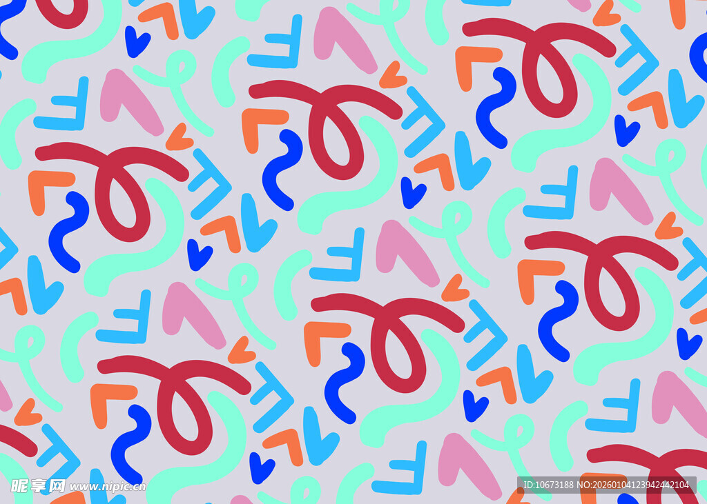 多彩派对装饰图案背景