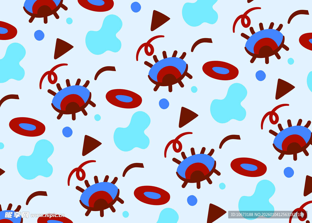 海洋生物图案背景