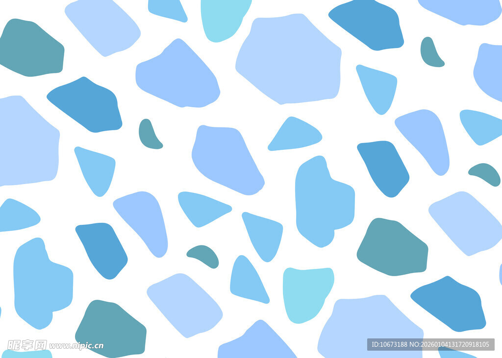 蓝白色不规则几何图案背景