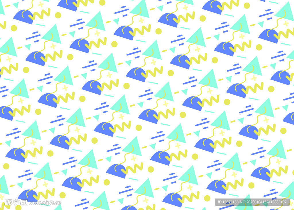 清新森林图案背景